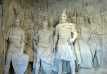 A Bust of Scanderbeg in Budapest