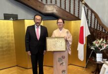 Conferment Ceremony at the Residence of the Ambassador of Japan to Hungary