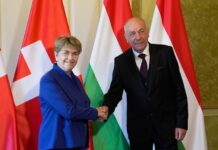 Visit of the President of the Swiss Federation Viola Amherd in Budapest